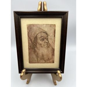 Elderly Man Aged, by Albrecht Durer German Custom Framed Print